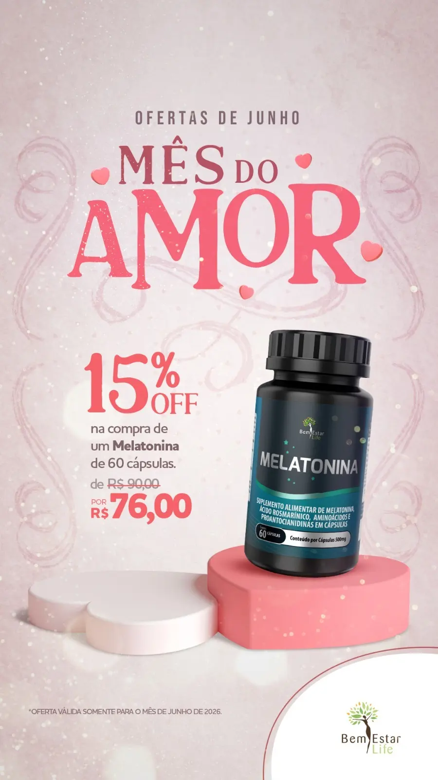 15%  DE DESCONTO NA COMPRA DE MELATONINA